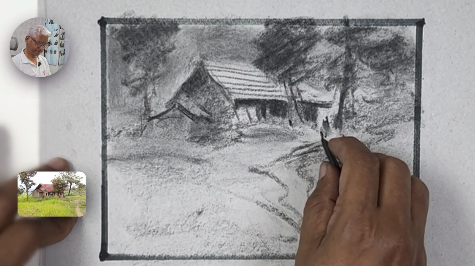 Dramatic Charcoal Landscape Part II